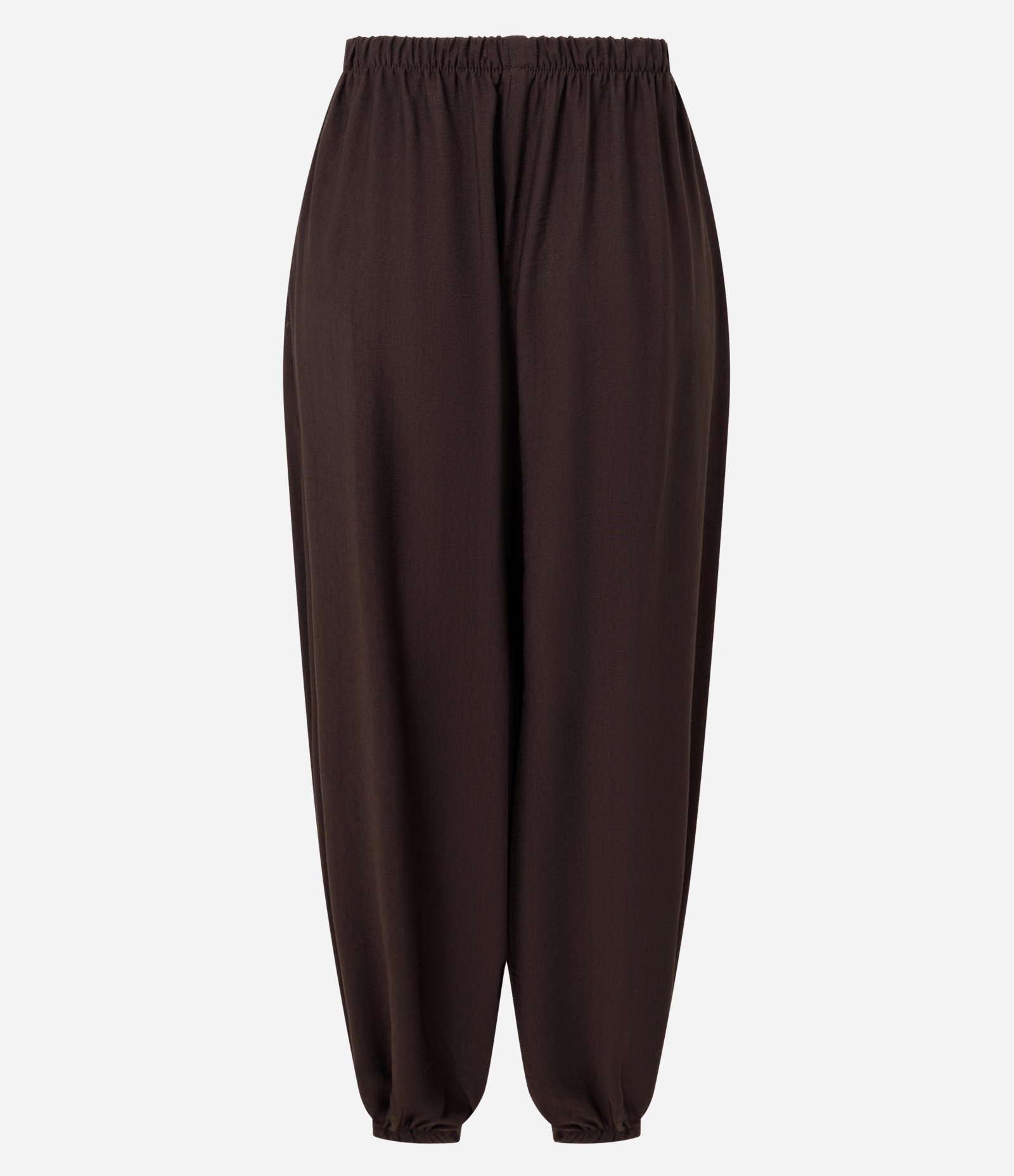 Calça Aladim em Viscose com Cós Elástico Marrom 6