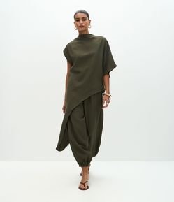 Calça Aladim em Viscose com Cós Elástico
