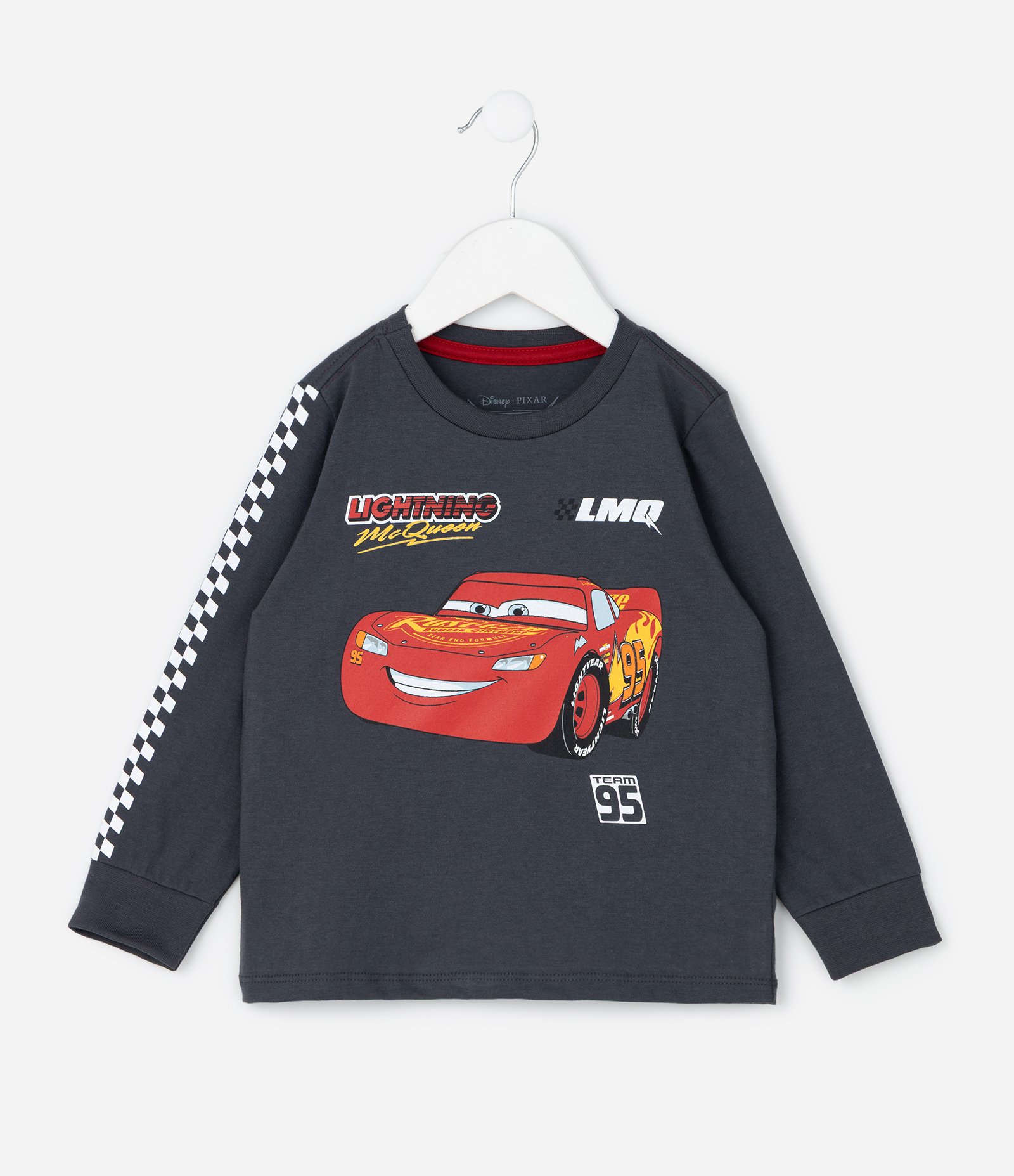 Pijama Infantil Longo Relâmpago McQueen – Tam 2 a 6 Anos Cinza 3