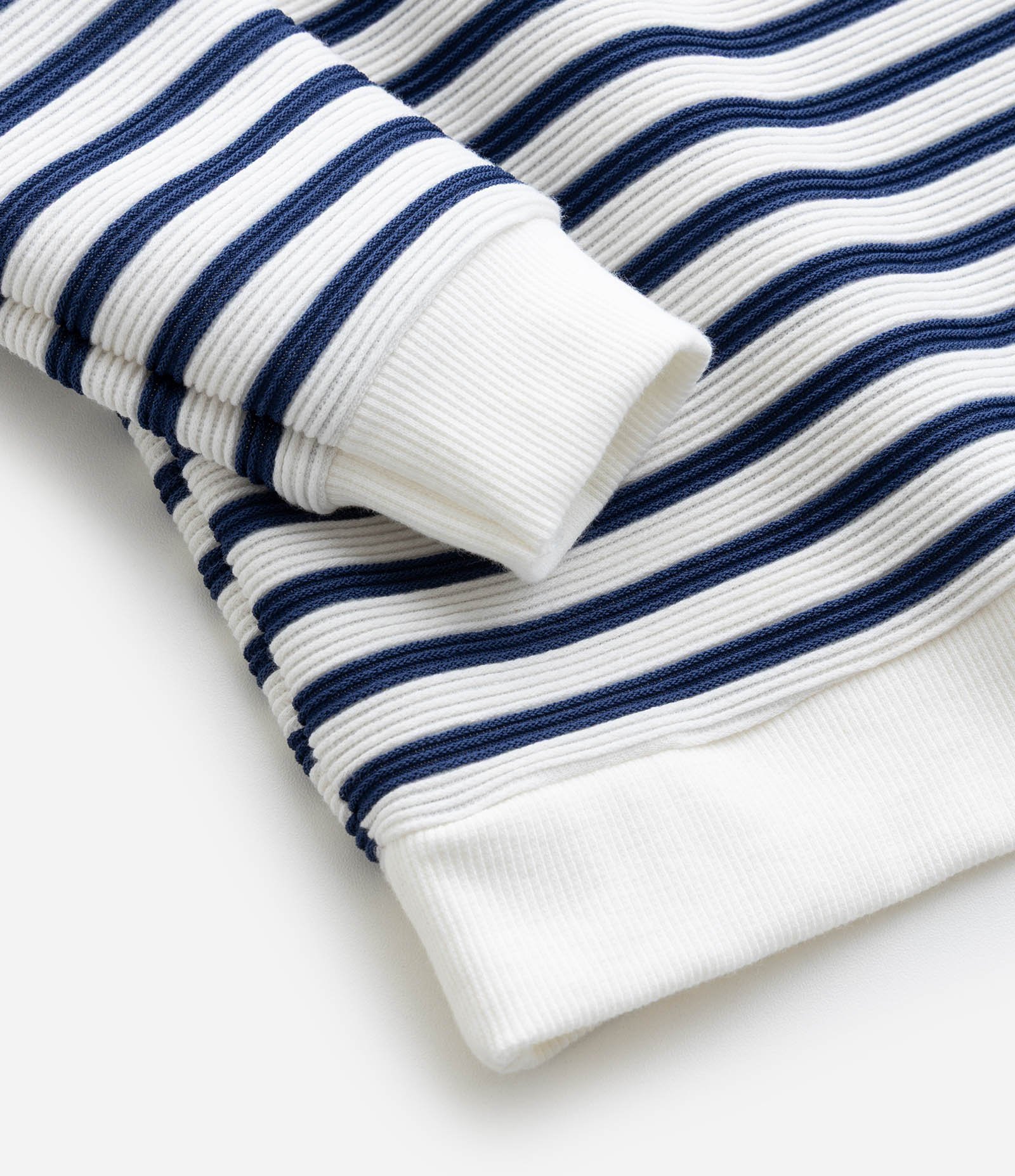 Camiseta Infantil Listras com Texturizada – Tam 1 a 5/6 Anos Azul/Branco 4