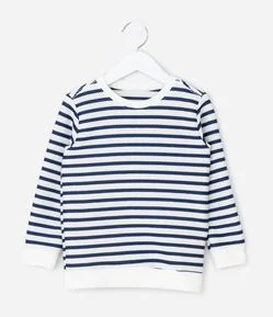 Camiseta Infantil Listras com Texturizada – Tam 1 a 5/6 Anos