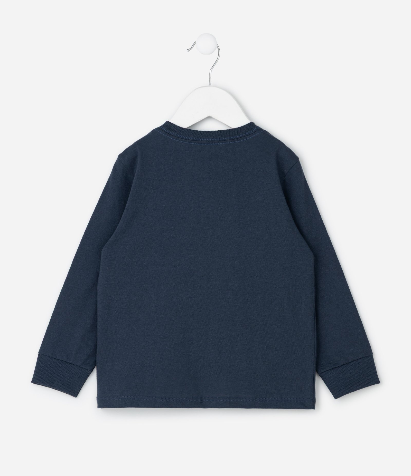 Pijama Infantil em Ribana com Estampa Bluey Futebol – Tam 2 a 8 Anos Azul Marinho/Bege 4