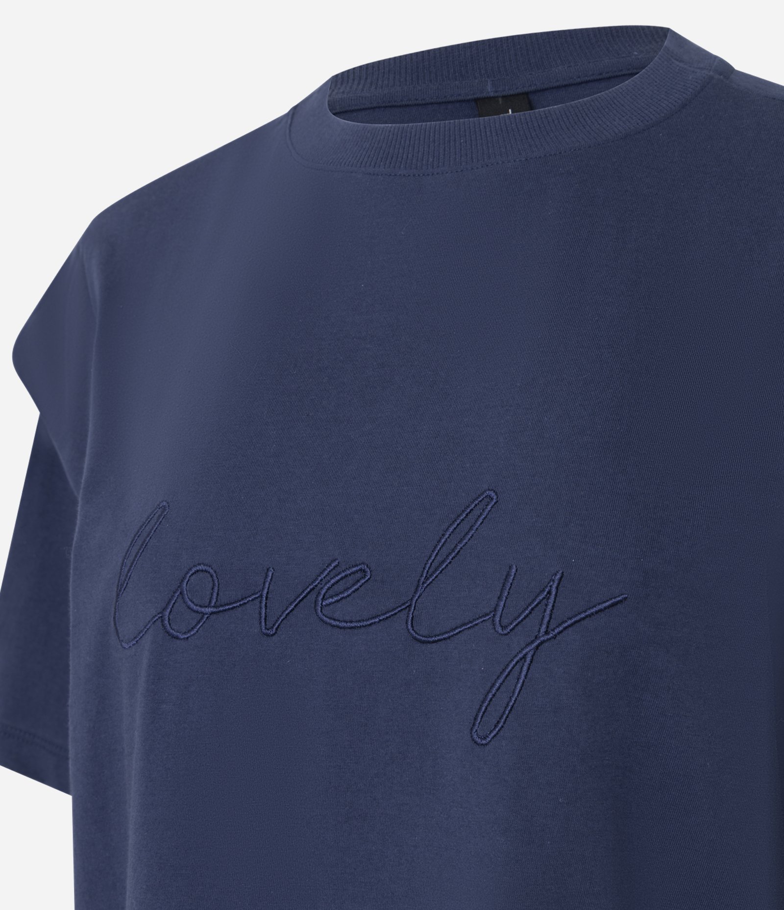 Blusa T-Shirt com Ombreira Azul 2