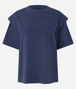 Blusa T-Shirt com Ombreira