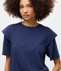 Blusa T-Shirt com Ombreira