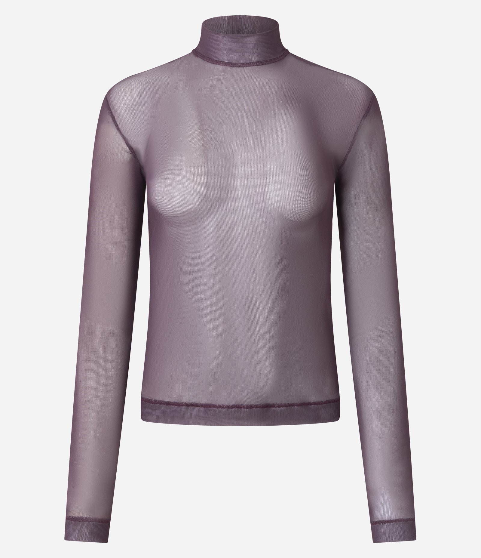 Blusa em Tule com Gola Alta Vermelho 1