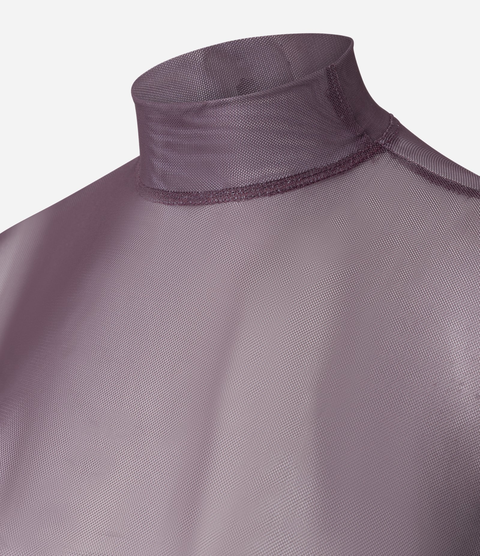 Blusa em Tule com Gola Alta Vermelho 2