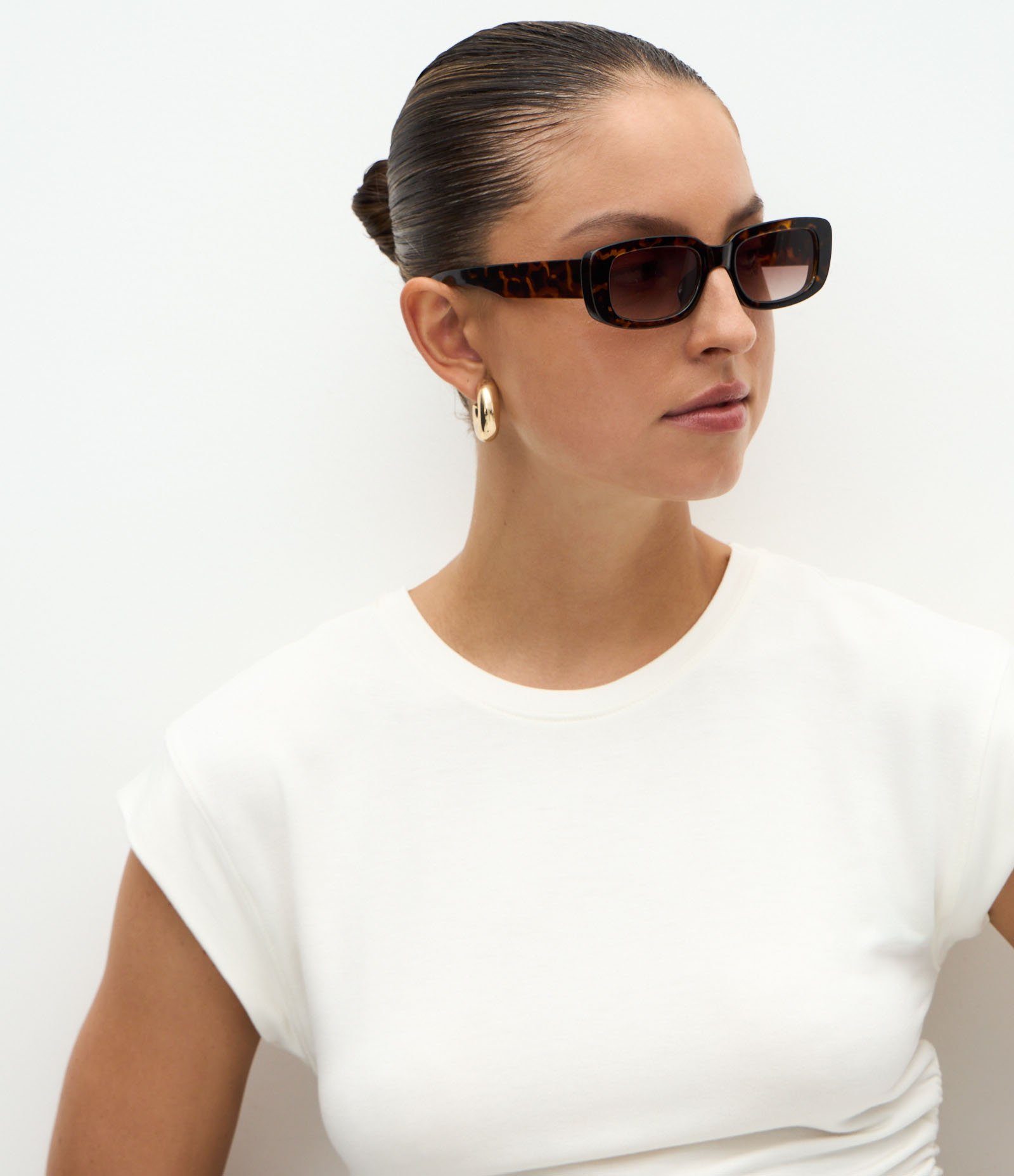 Blusa em Viscose com Franzidos na Lateral Branco 3