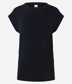 Blusa em Viscose com Franzidos na Lateral