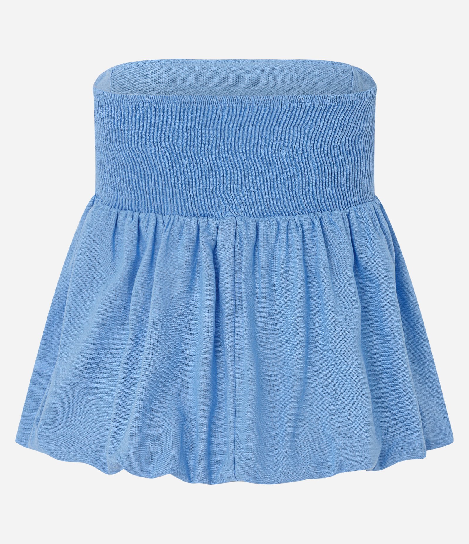 Blusa Balonê Tomara que Caia com Lastex Azul 7
