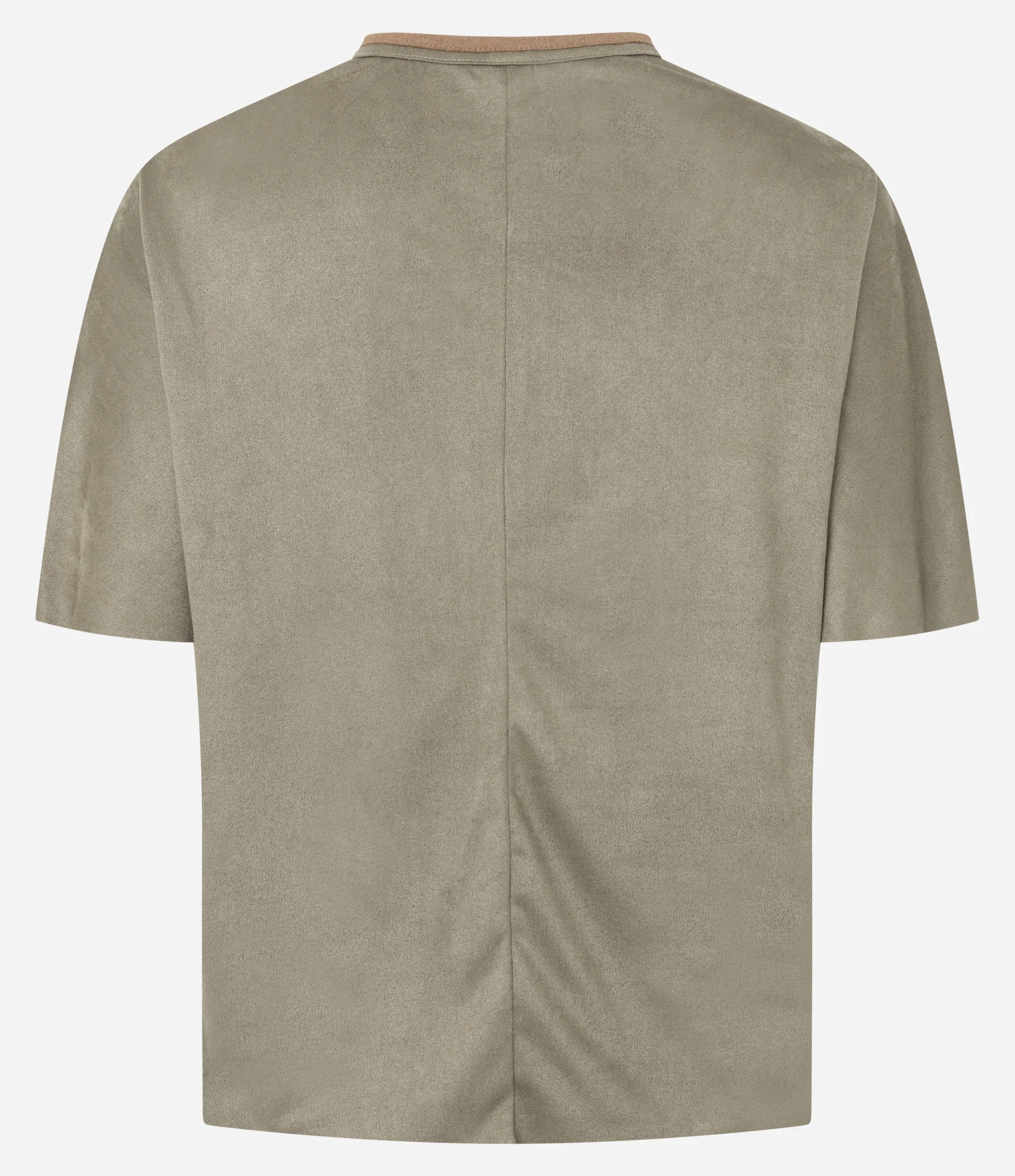 Blusa em Suede com Gola Contrastante Verde 7