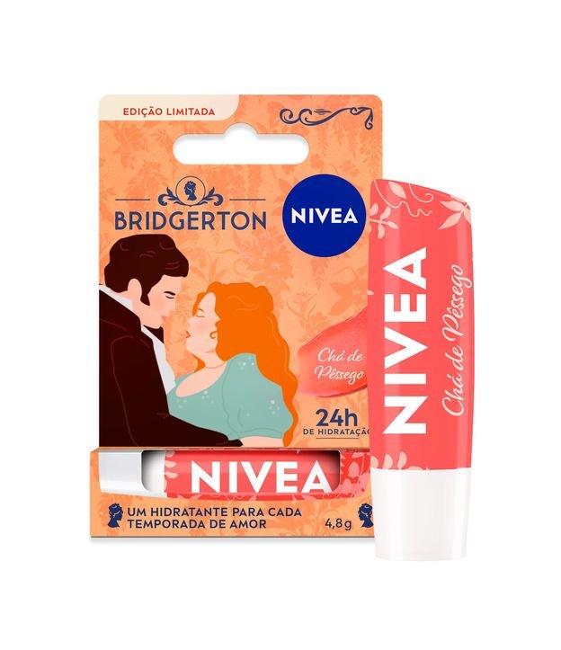 Hidratante Labial Chá de Pessego Ed Limitada Bridgerton Nivea