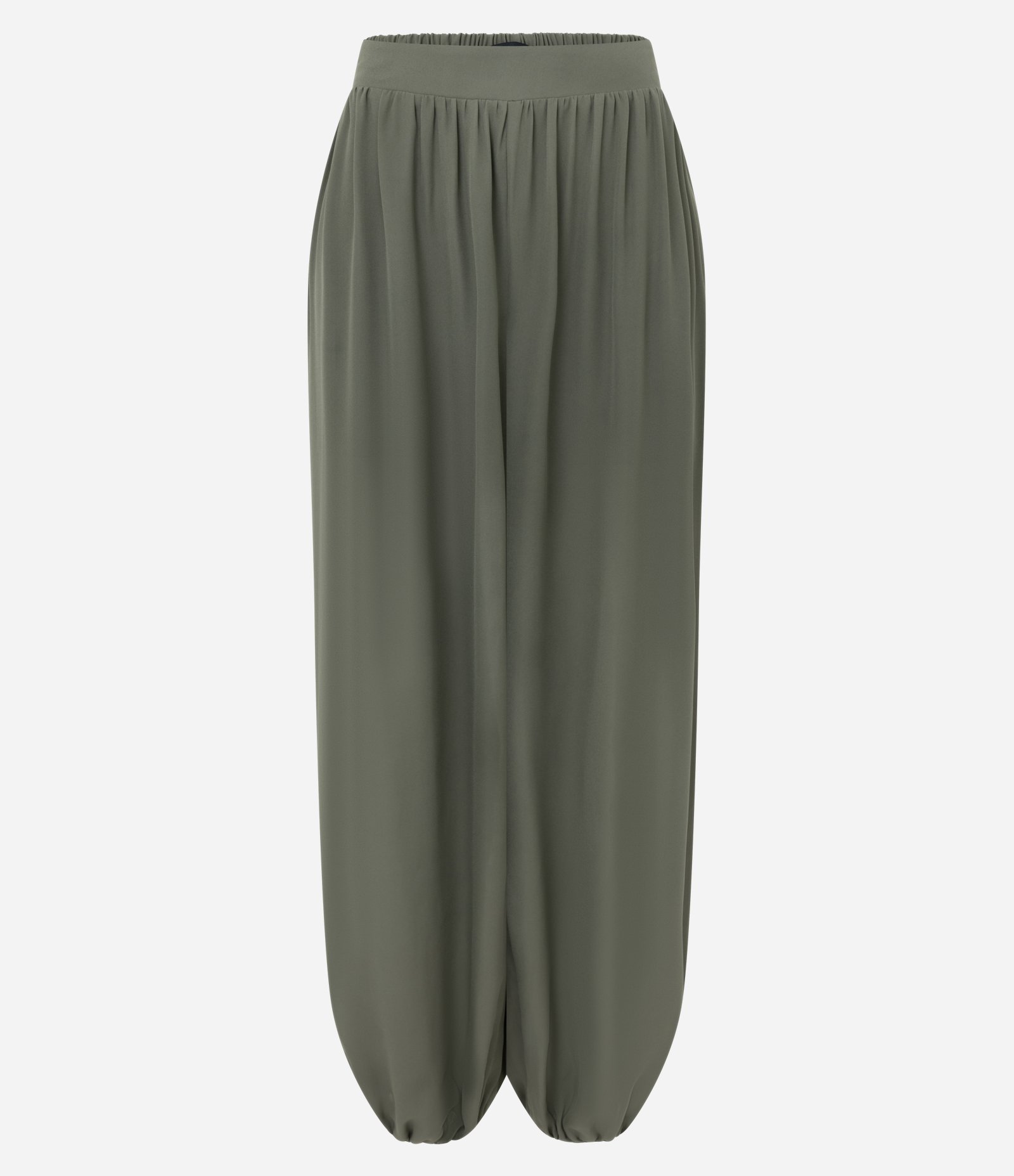 Calça Aladim em Chiffon com Transparência Verde 6