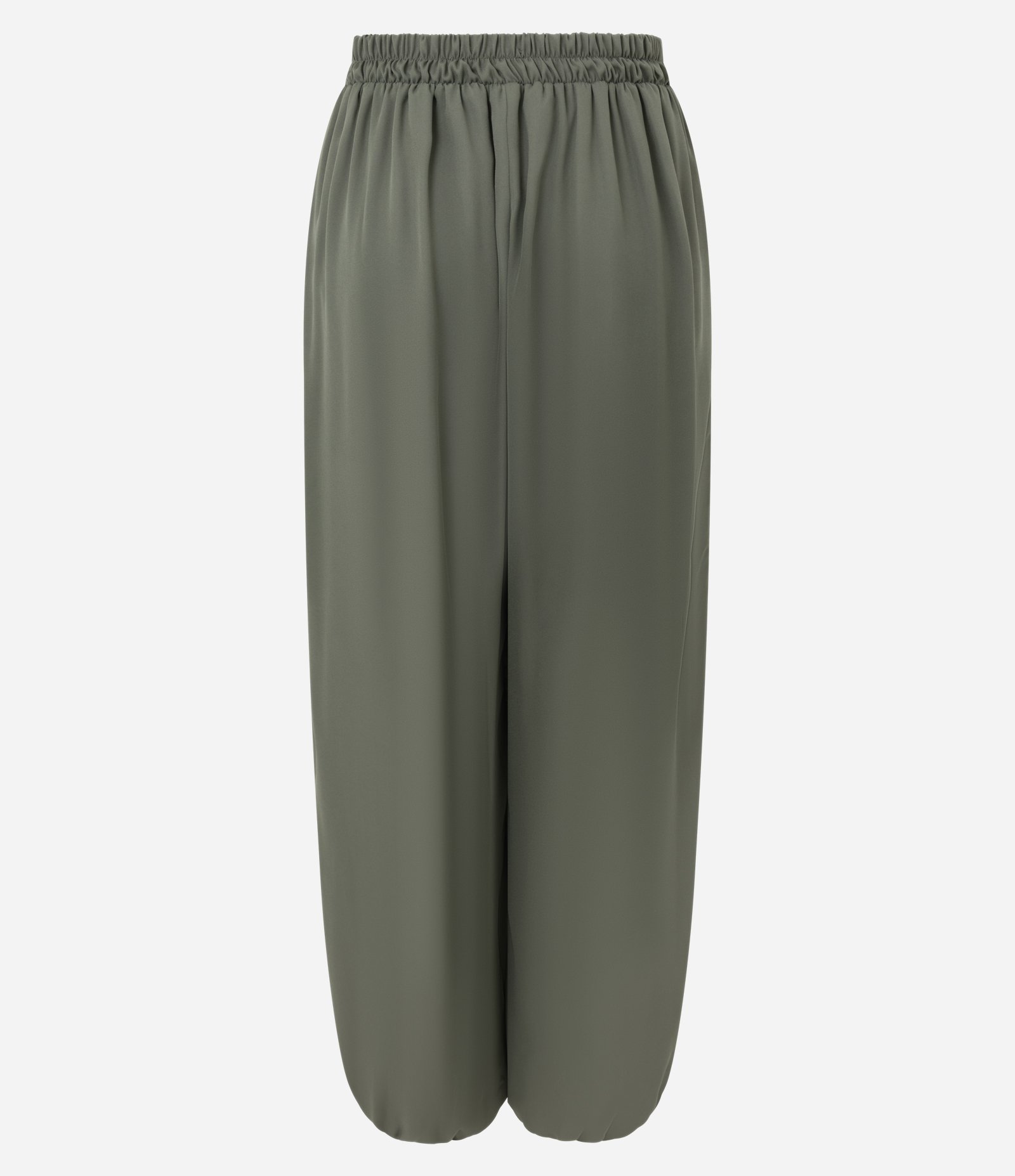 Calça Aladim em Chiffon com Transparência Verde 7