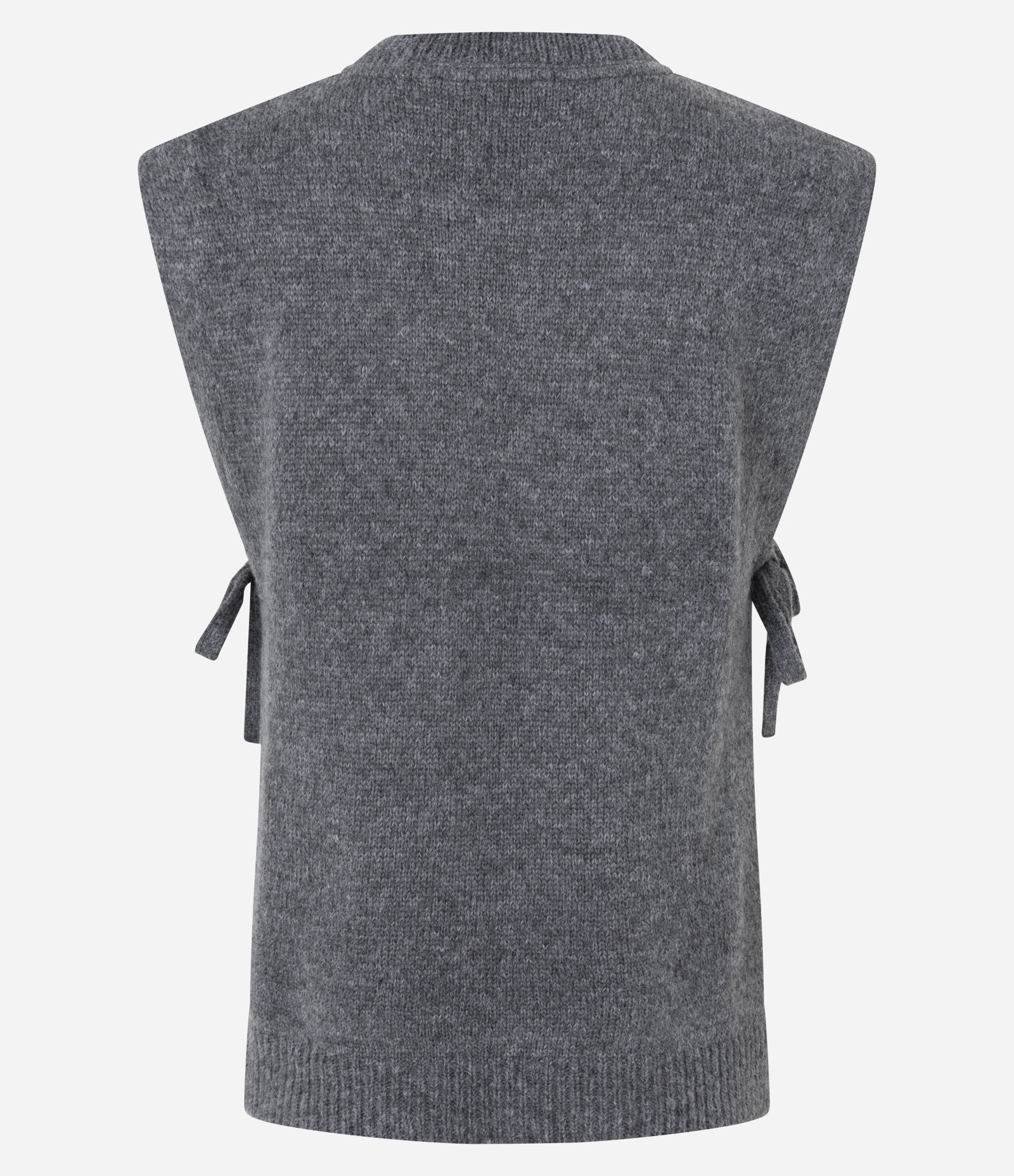 Colete em Viscose com Amarração nas Laterais Cinza 7