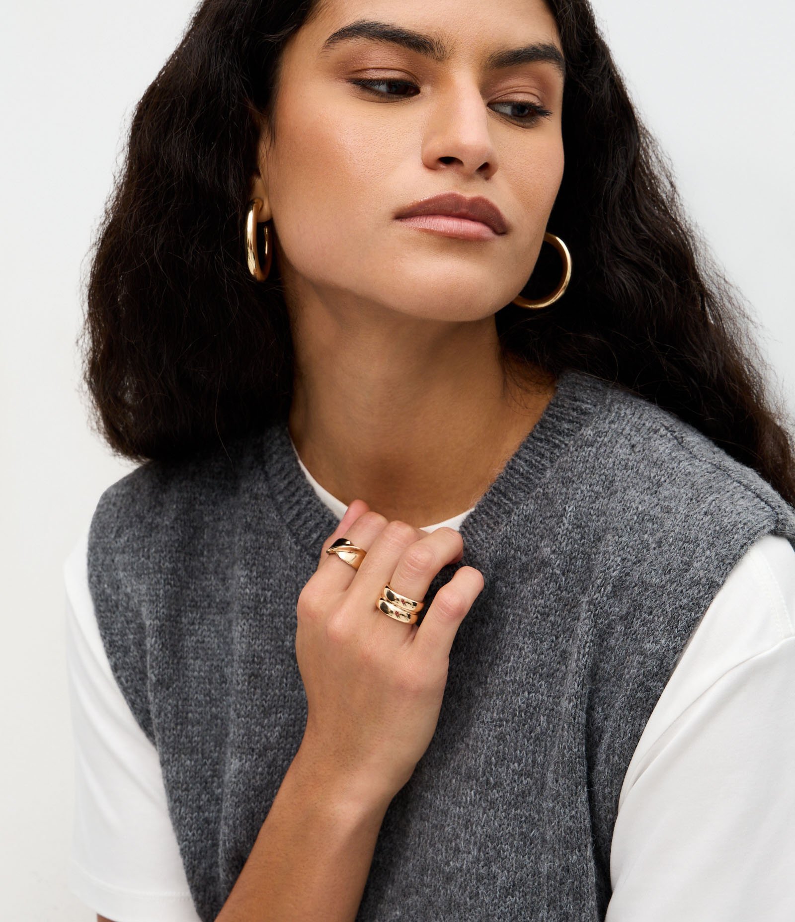 Colete em Viscose com Amarração nas Laterais Cinza 3