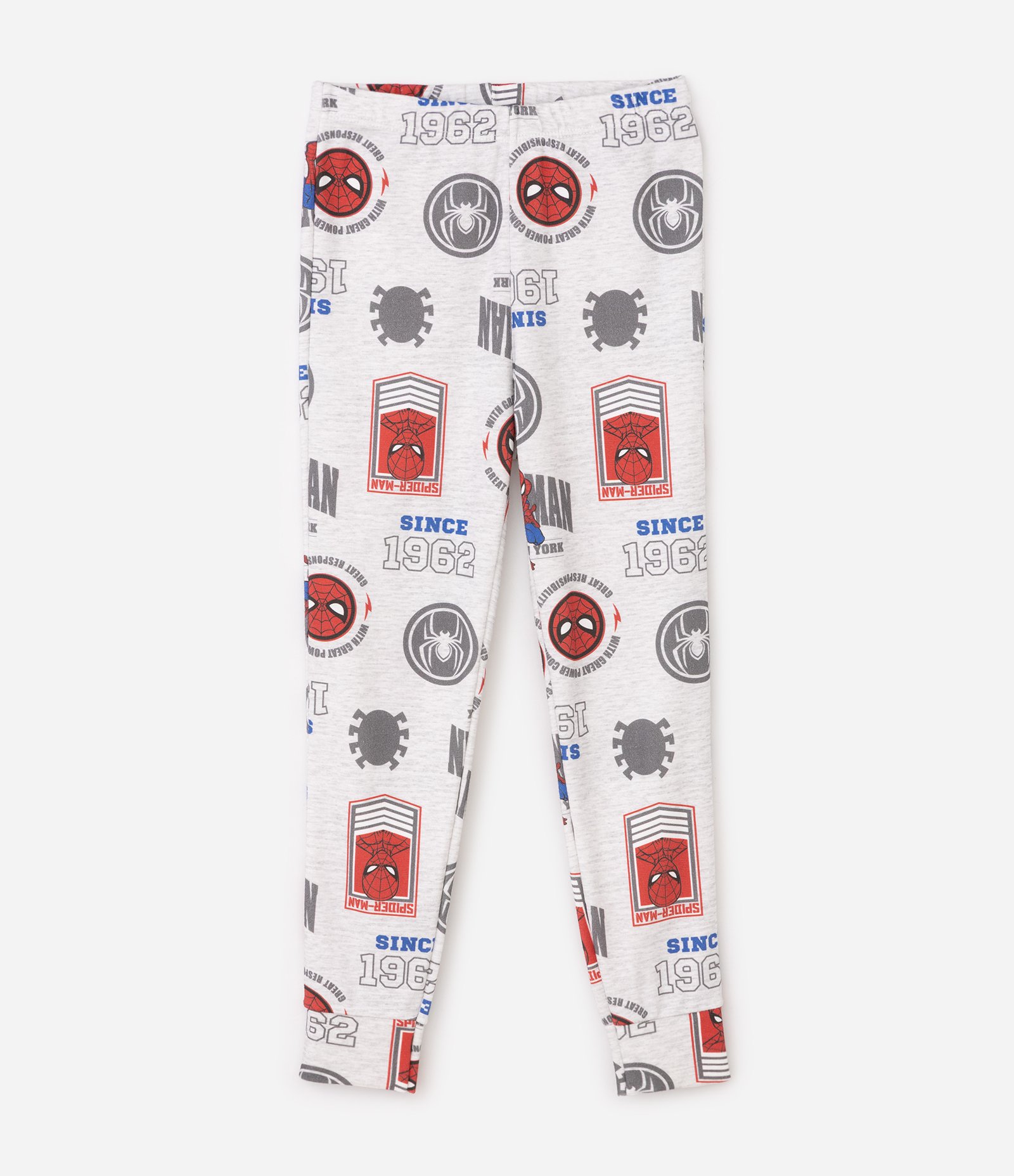 Pijama Longo Spider em Meia Malha - Tam 3 a 10 Anos Off White 4