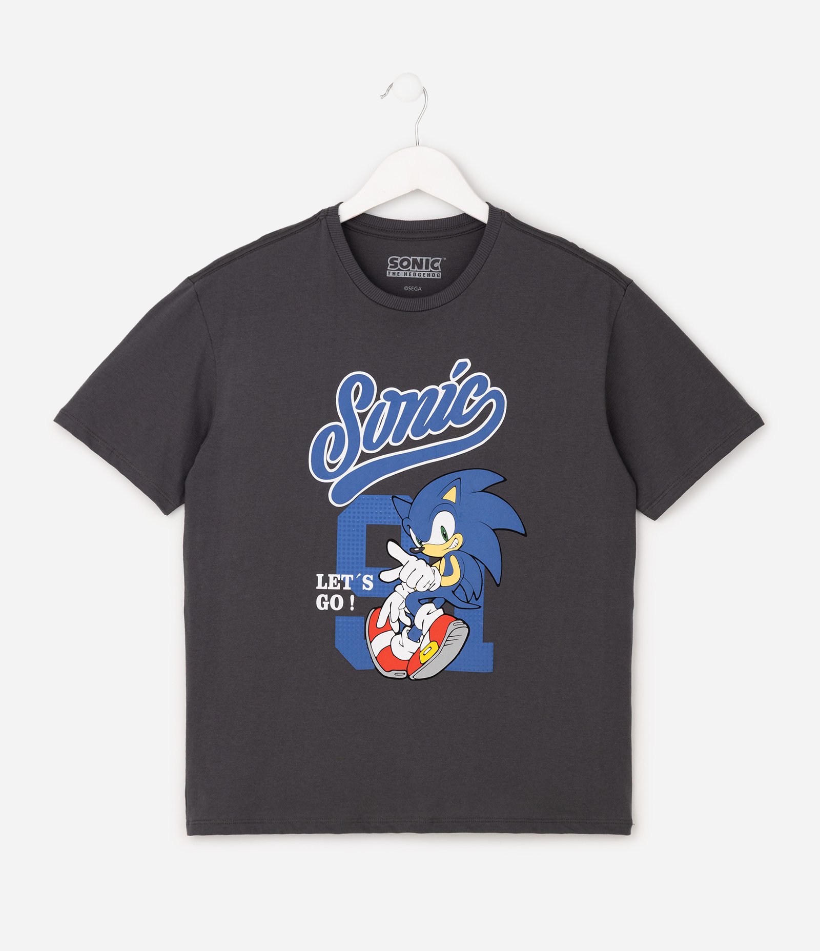 Pijama Infantil Sonic com Camiseta e Short – Tam 5 a 16 Anos Azul/Preto 2