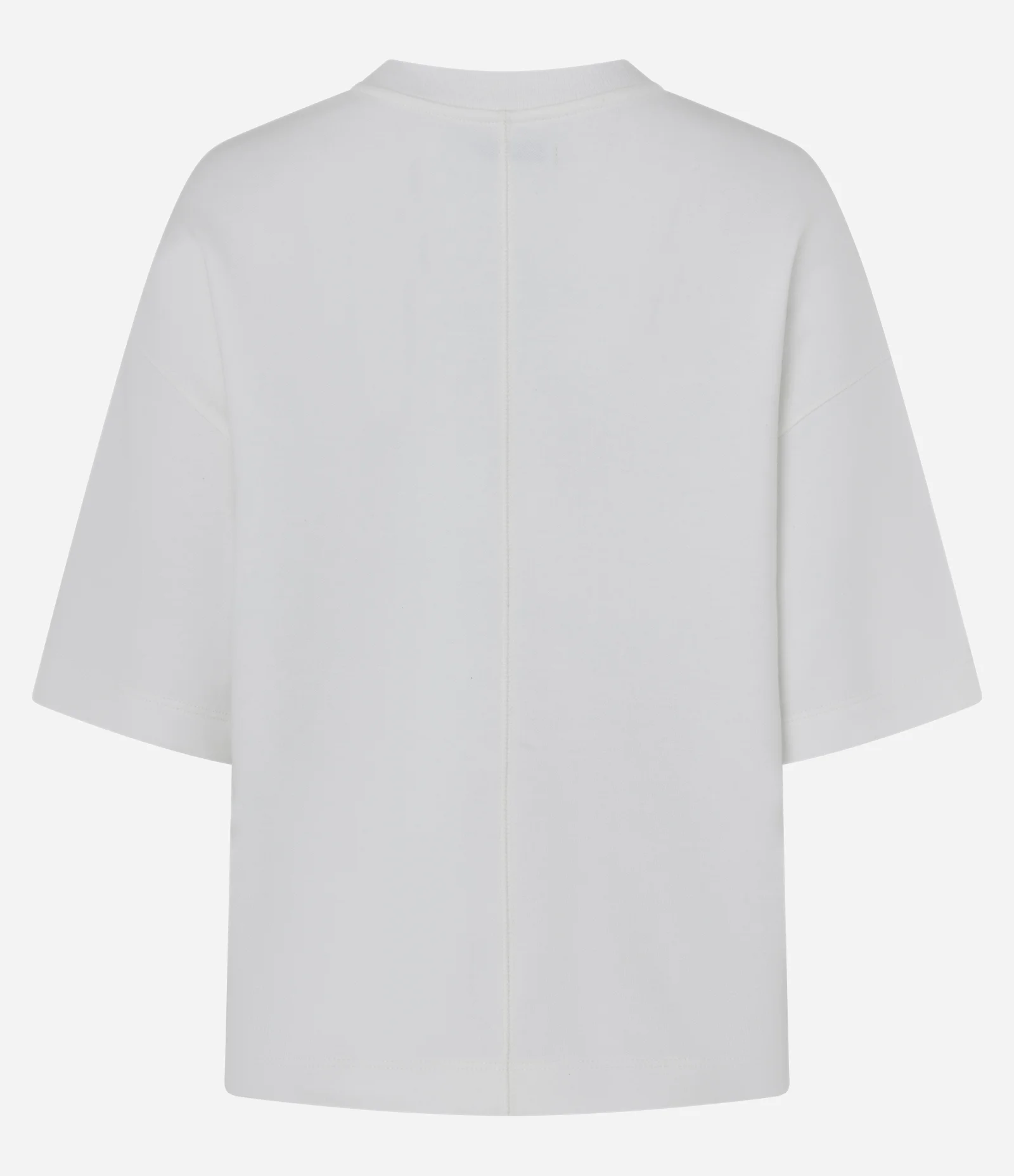 Blusa Oversized em Meia Malha com Caimento Estruturado Branco 2