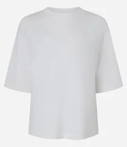 Blusa Oversized em Meia Malha com Caimento Estruturado