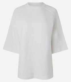 Blusa Oversized em Algodão com Mangas Amplas