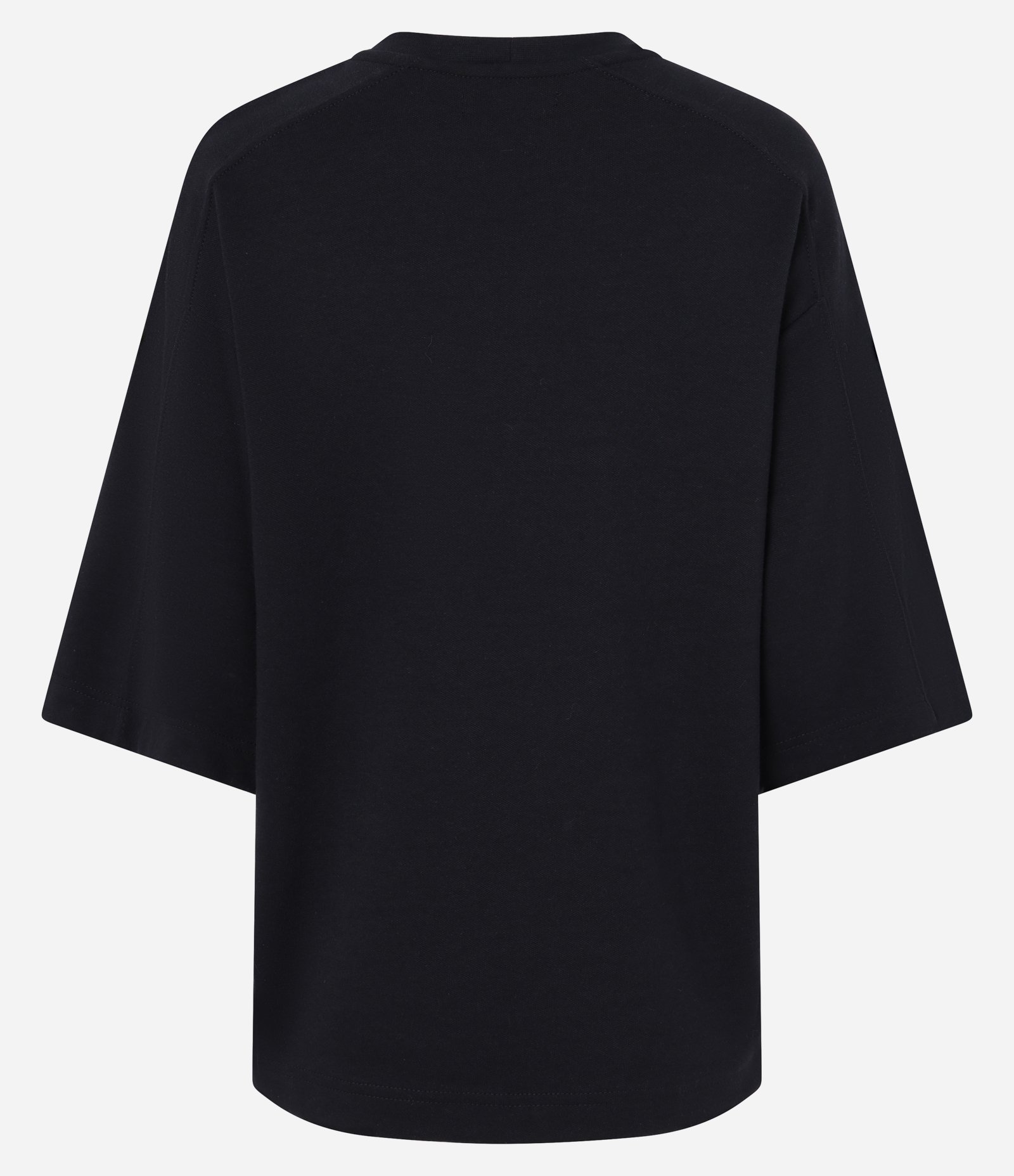 Blusa Oversized em Algodão com Mangas Amplas Preto 2