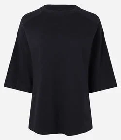 Blusa Oversized em Algodão com Mangas Amplas