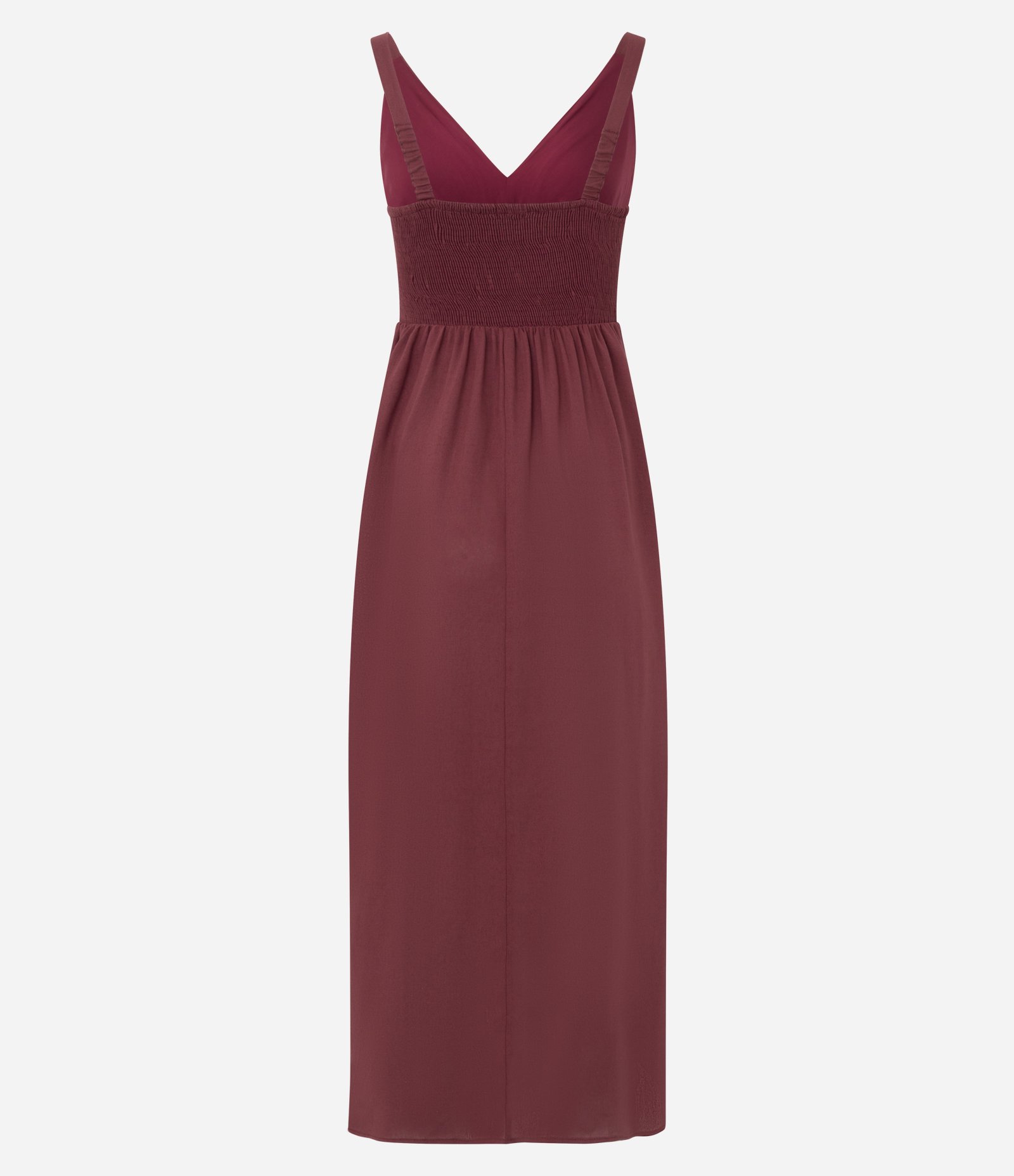Vestido Longo em Viscolinho com Alça Larga Vermelho 6
