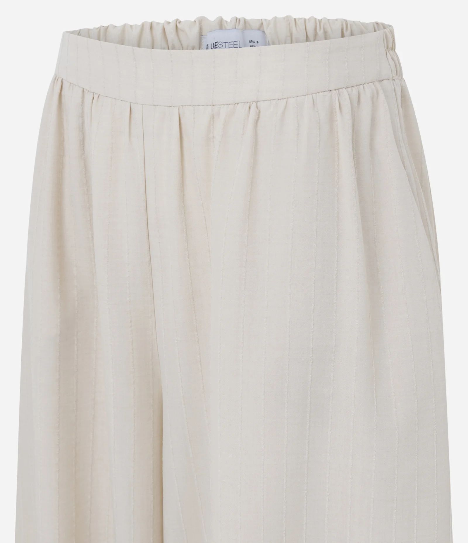 Calça Aladim em Crepe com Textura Bege 2