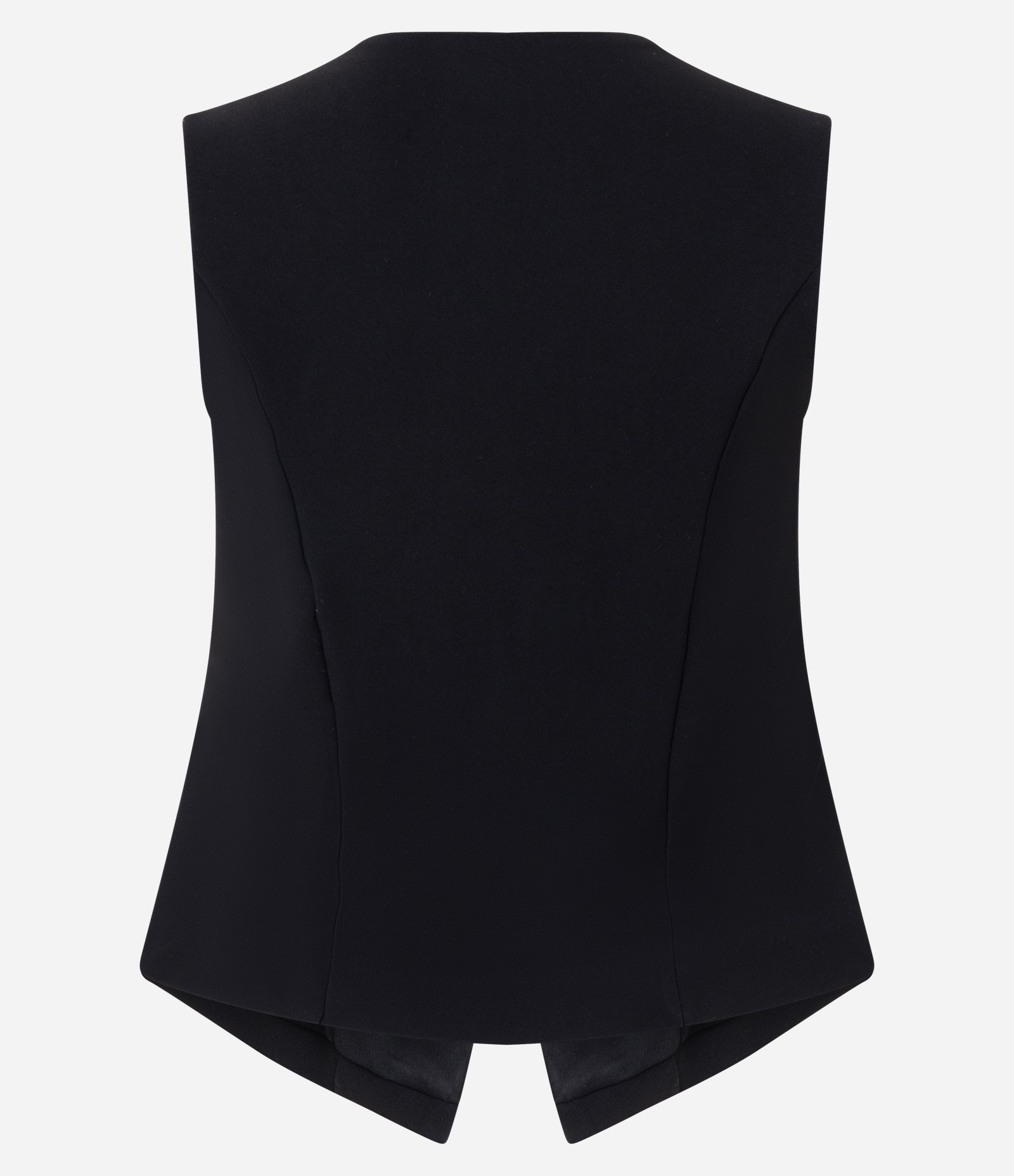 Colete Alfaiatado em Algodão com Barra Assimétrica Preto 5