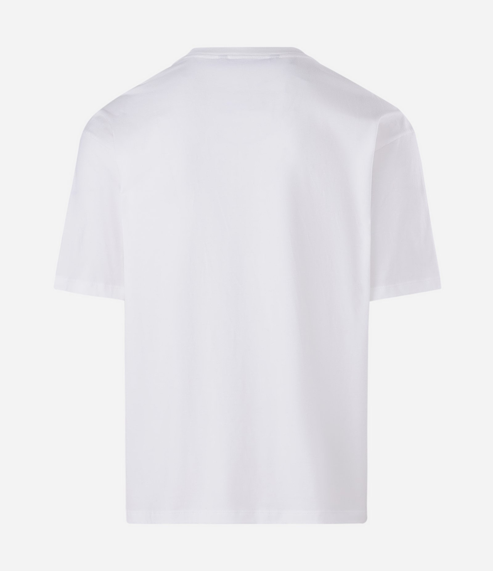 Camiseta Boxy Manga Curta em Algodão com Arte em Silk Branco 6