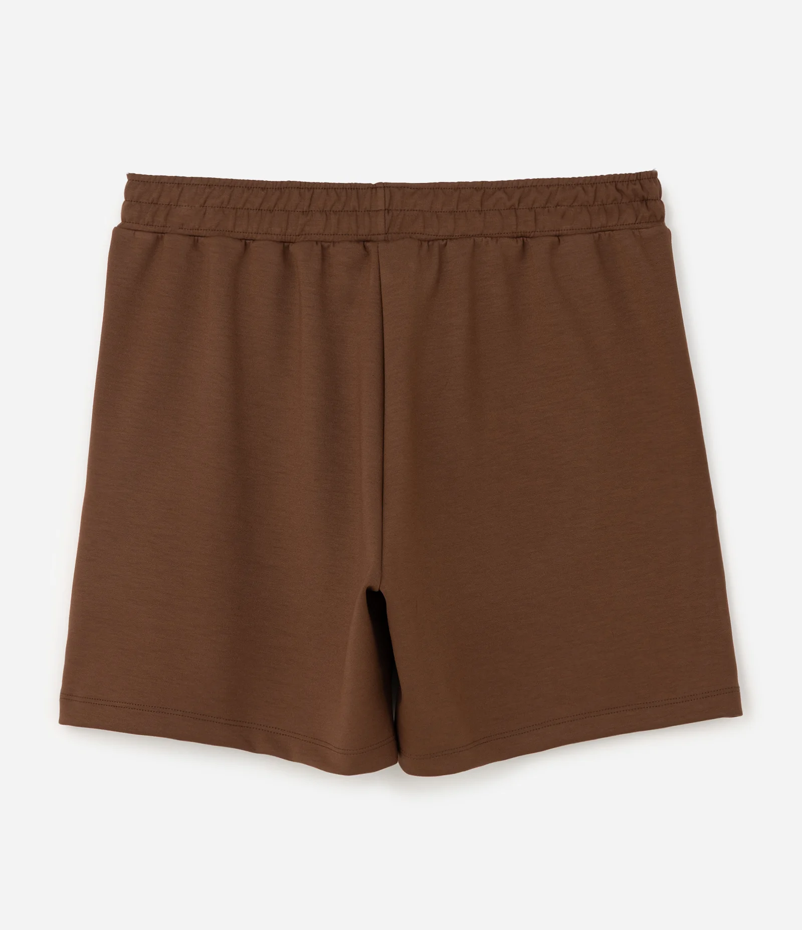 Bermuda em Moletom Comfort com Cós Elástico Marrom 2