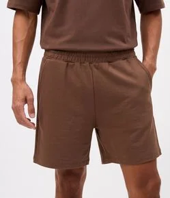 Bermuda em Moletom Comfort com Cós Elástico