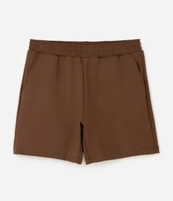 Bermuda em Moletom Comfort com Cós Elástico