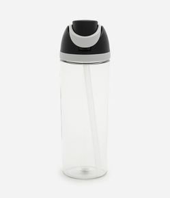 Garrafa em Plástico com Tampa Flip e Canudo 810 ml