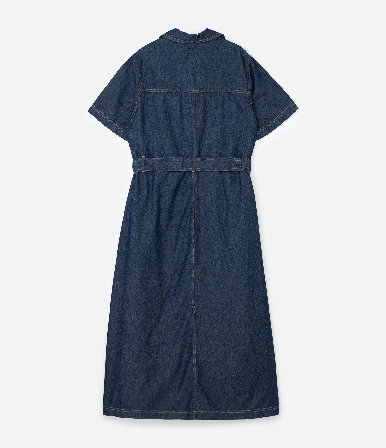 Vestido Chemise Jeans Midi com Cinto Curve & Plus Size Azul 2