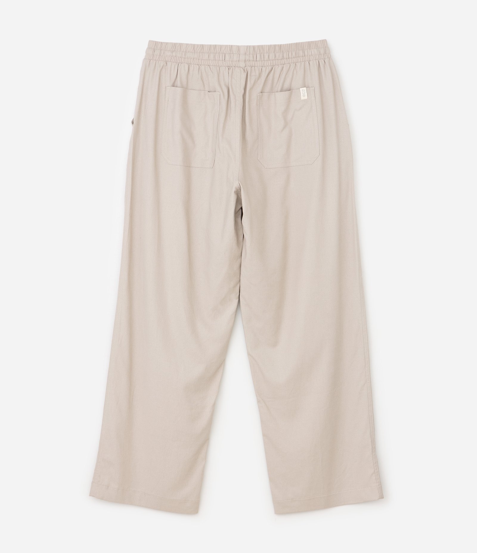 Calça Wide Leg em Viscose e Cânhamo Bege 6