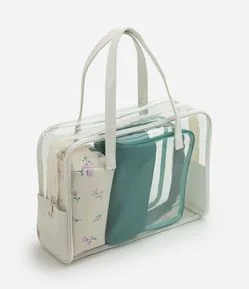 Kit de 03 Necessaires com Tamanhos Variados