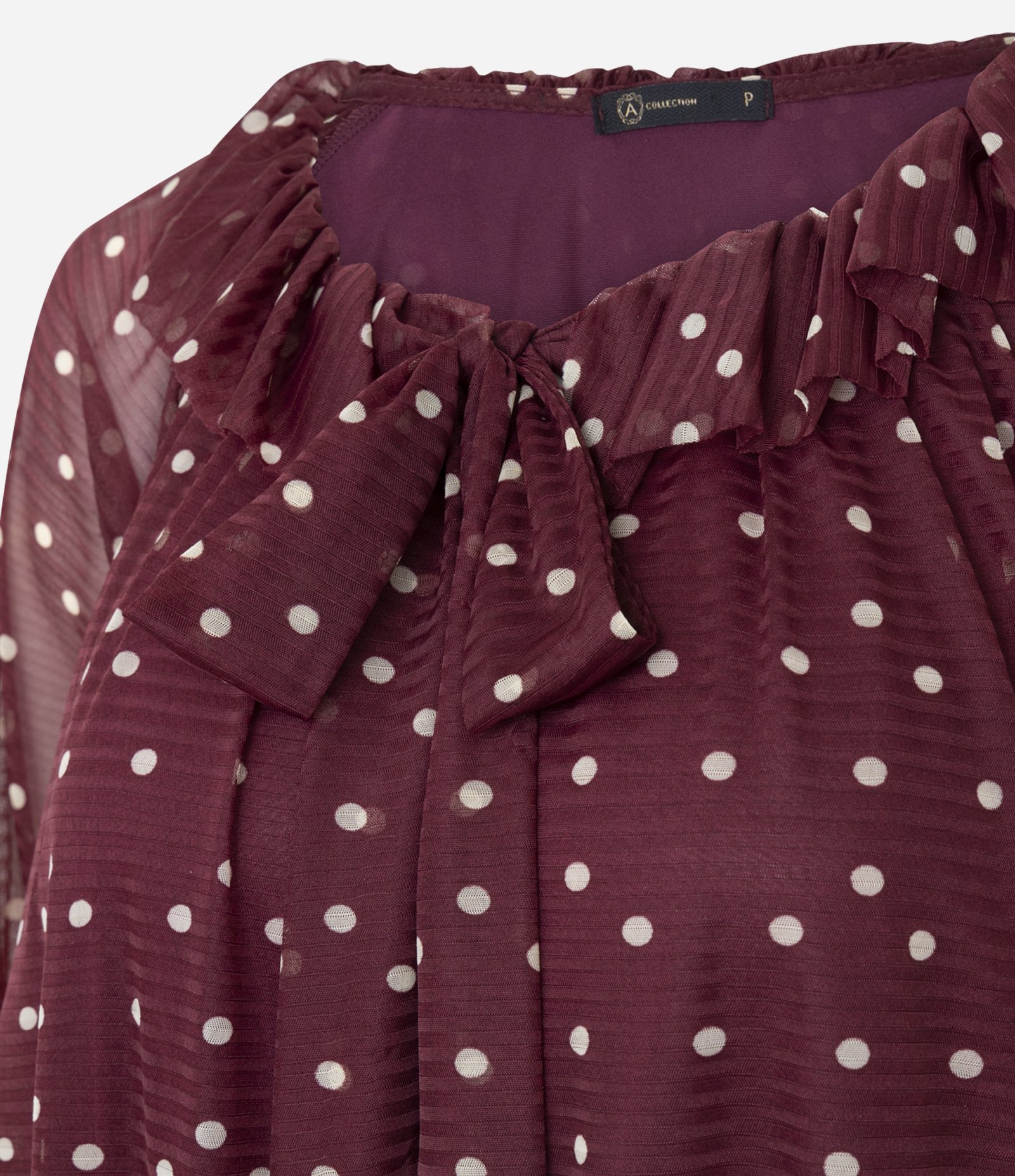 Vestido Balonê Curto com Estampa Poá Vermelho 6