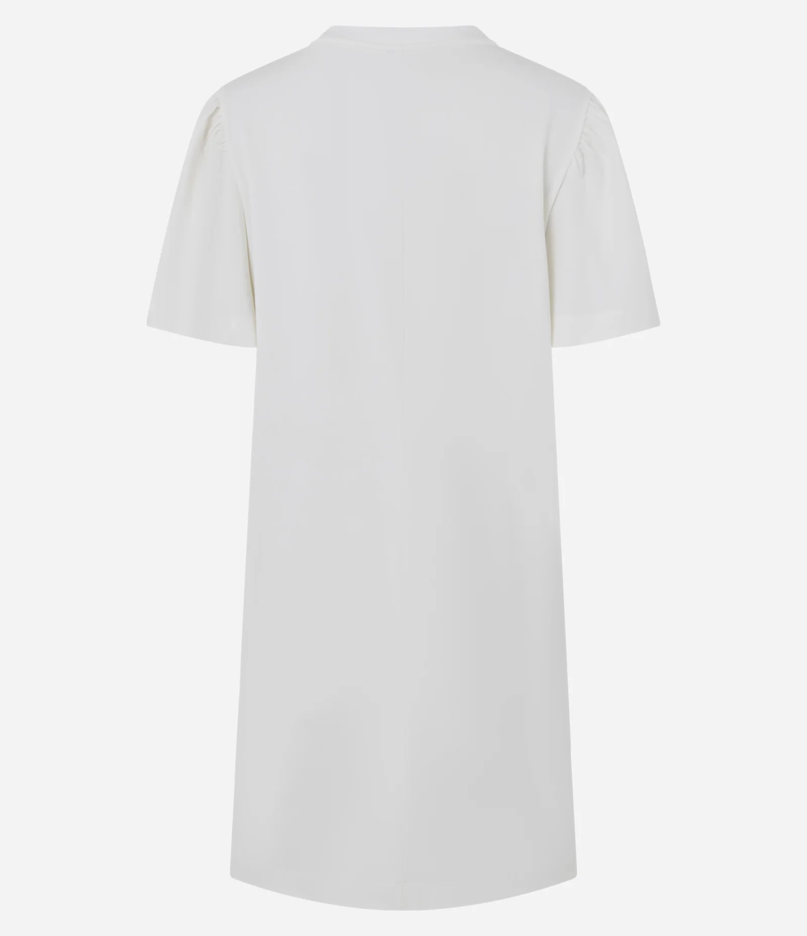 Vestido Curto com Manga Bufante e Estampa Tropical Branco 3