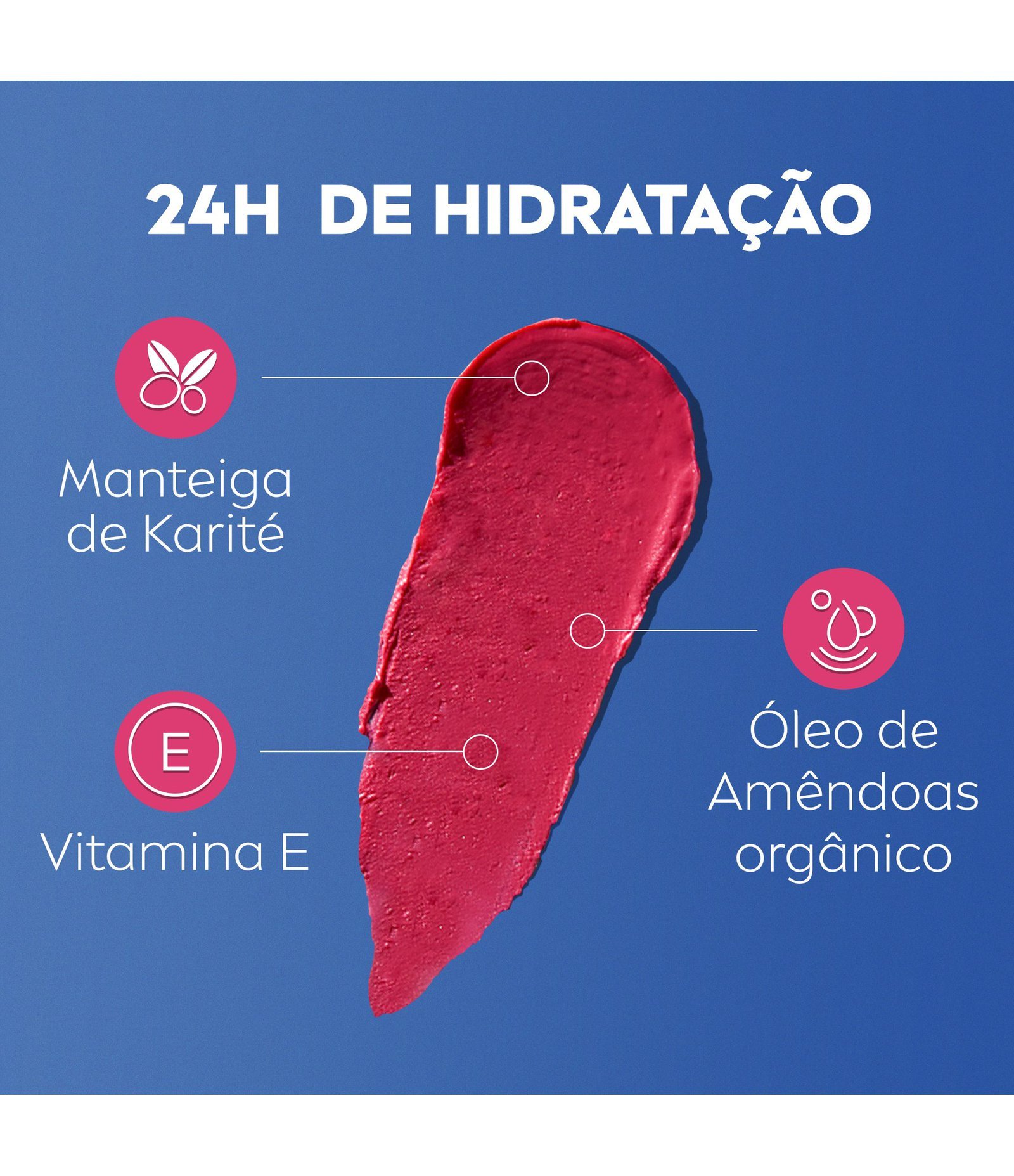 Hidratante Labial Hidra Color Rosa Pink Nivea Rosa Pink 6