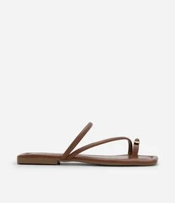 Sandália Rasteira Mule com Dedeira Bold
