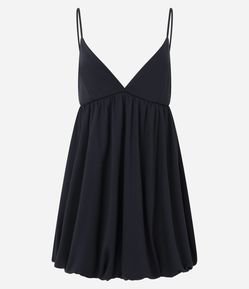 Vestido Balonê de Alcinha com Decote V