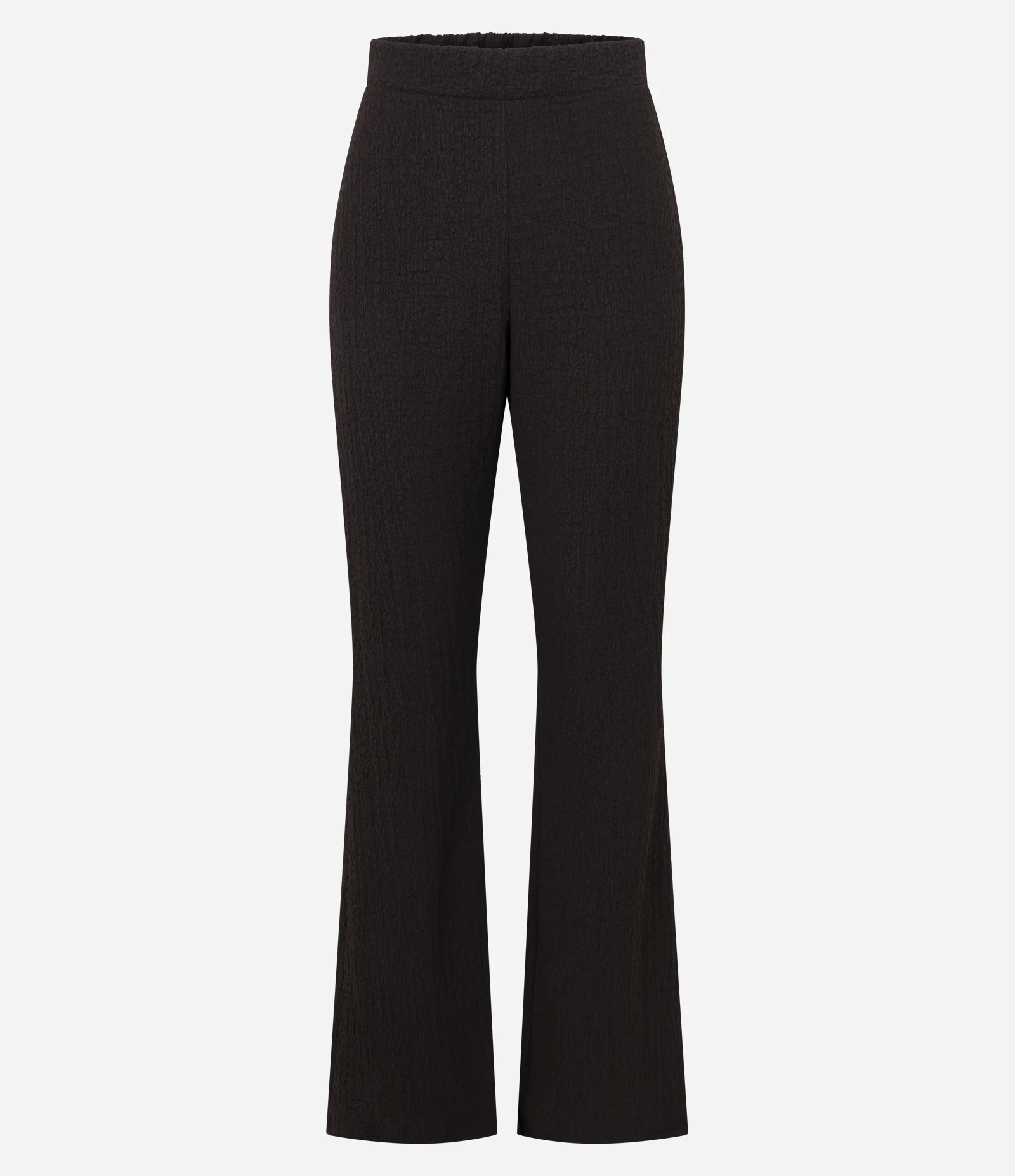 Calça Malha Texturizada Anarruga Marrom 1