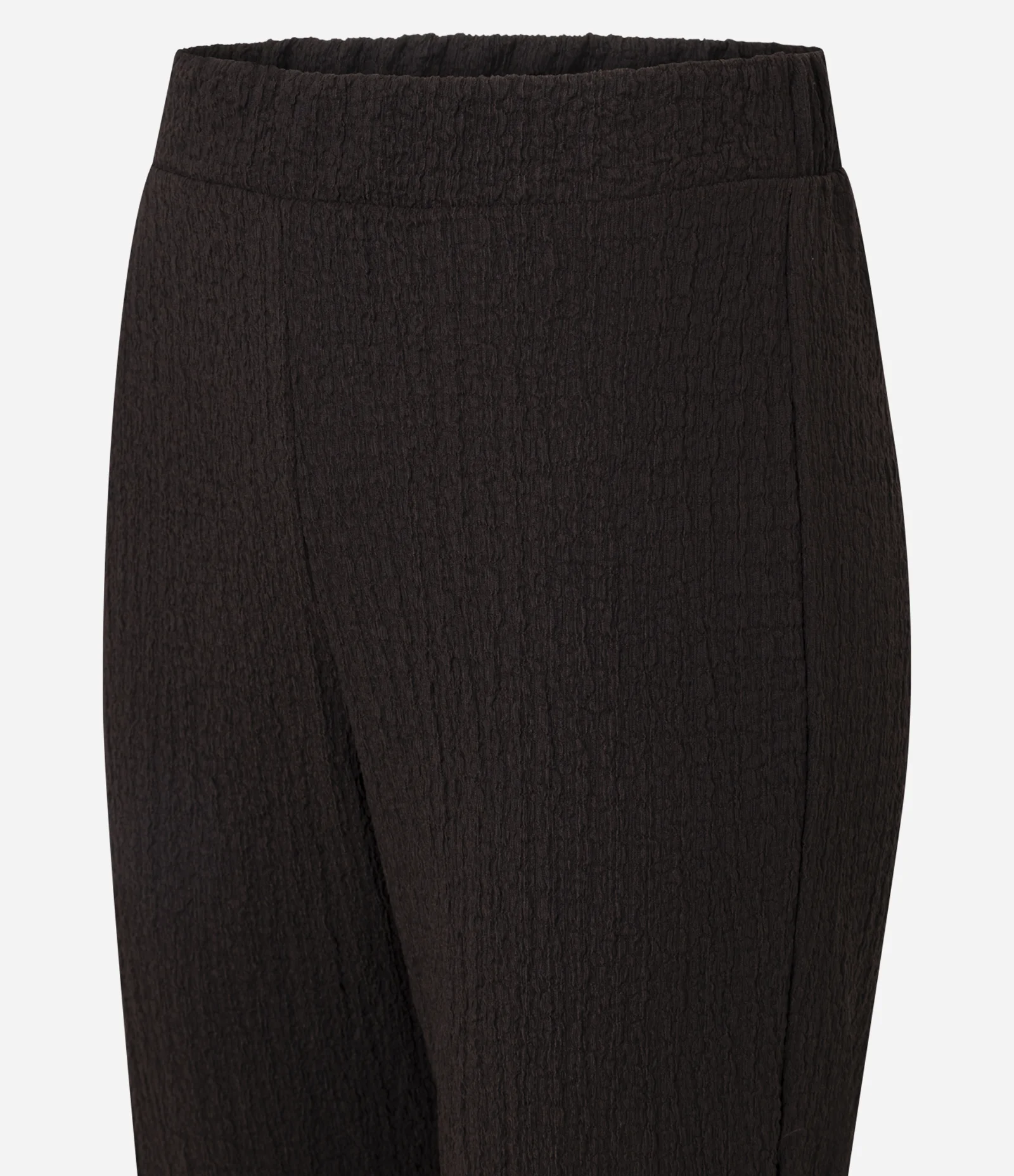 Calça Malha Texturizada Anarruga Marrom 2