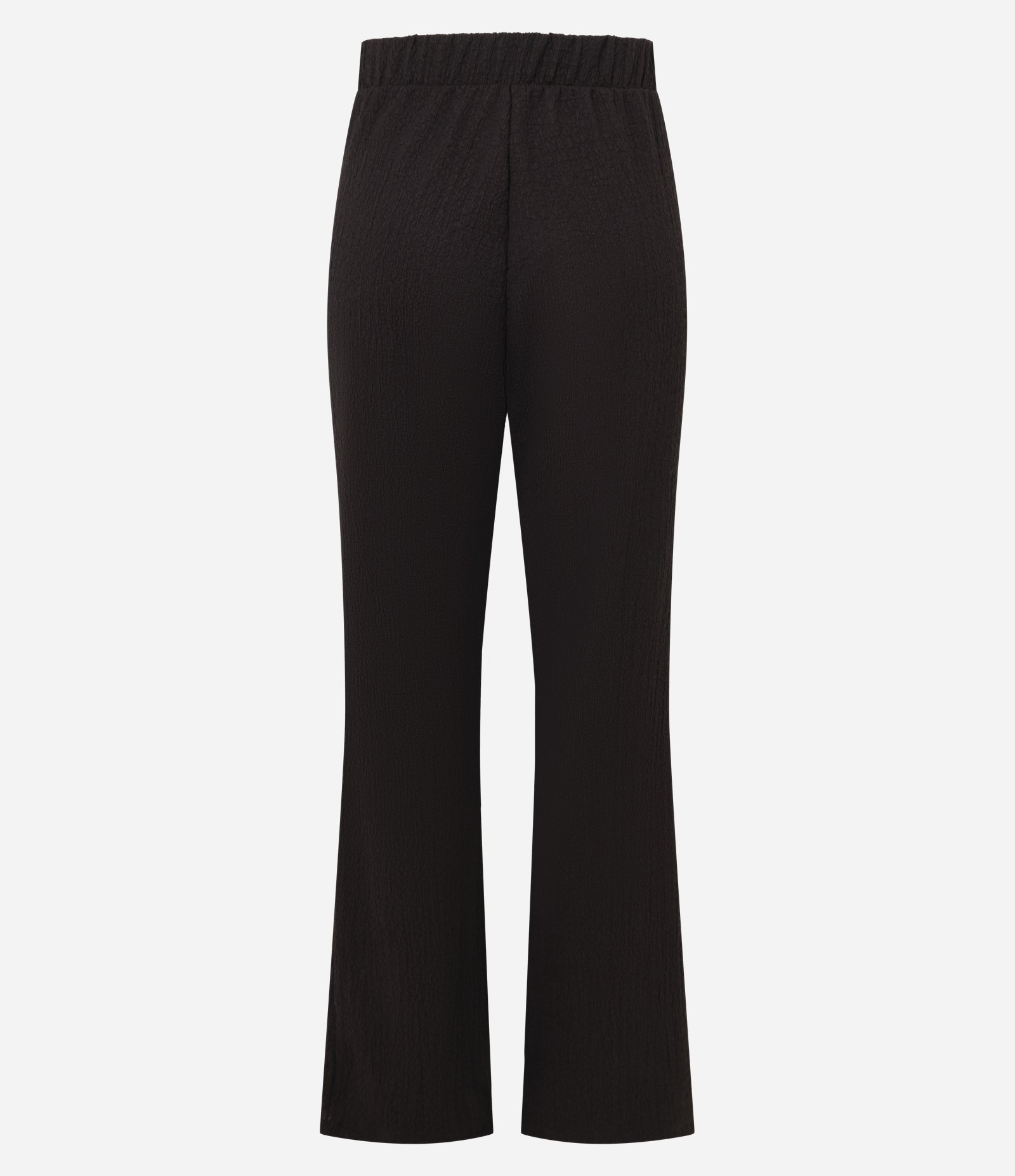 Calça Malha Texturizada Anarruga Marrom 3