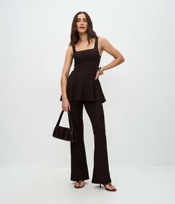 Calça Malha Texturizada Anarruga