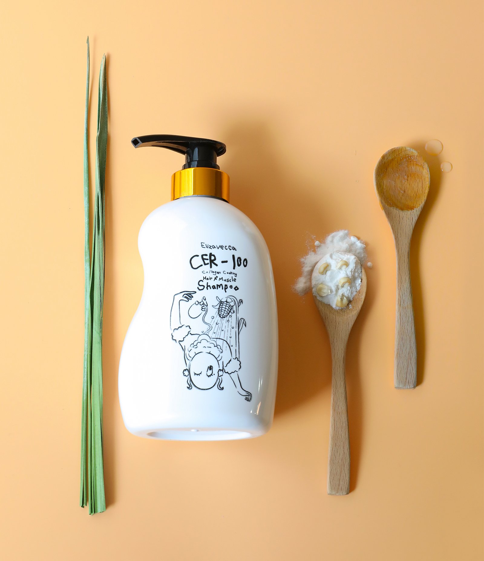 Shampoo CER 100 Collagen Coating Hair A+ Muscle Elizavecca 500ml 7