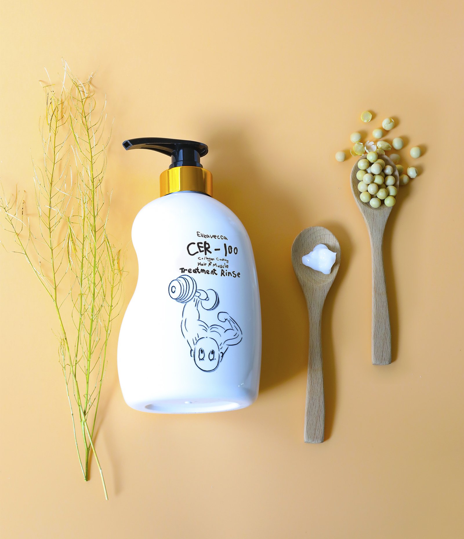 Condicionador CER 100 Collagen Coating Hair A+ Muscle Treatment 500ml Elizavecca 500ml 8