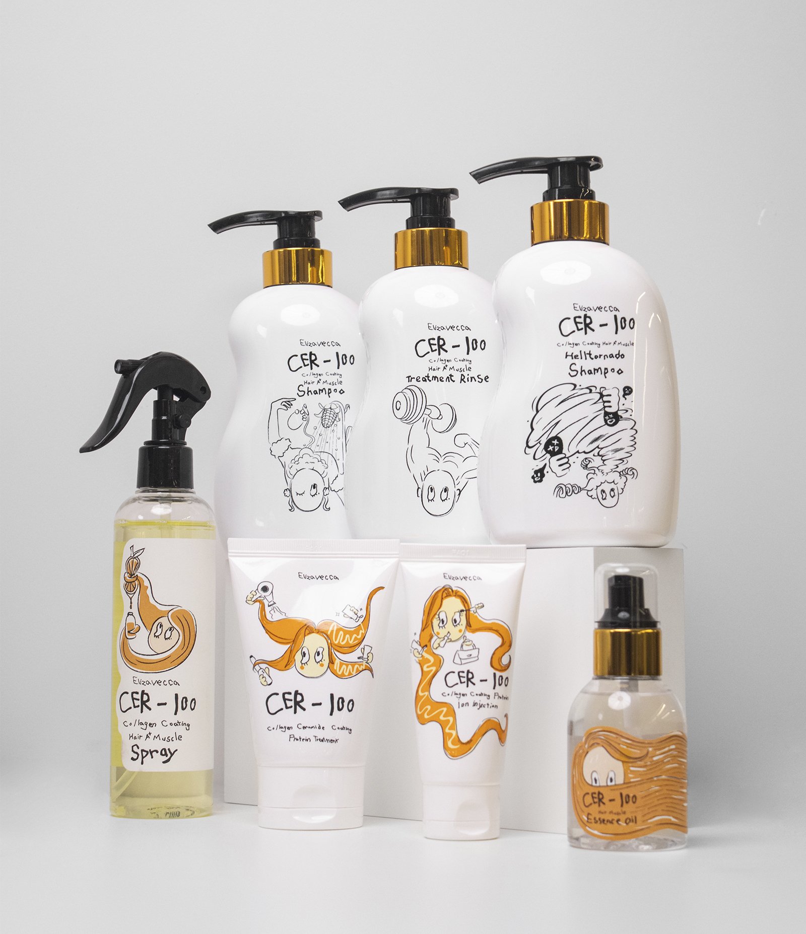 Óleo CER 100 Hair Muscle Essence Elizavecca 100ml 13